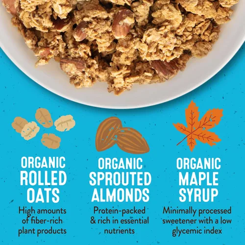 Vista 6 de Granola de trozos de mantequilla de almendras con azúcar reducida