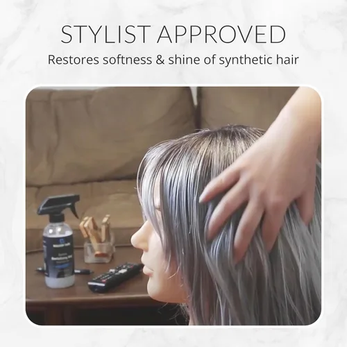 Vista 5 de Walker Tape System Revitalizing Mist Spray de 12 onzas líquidas para sistemas de cabello sintético, cuidado de la peluca, soporte desenredante