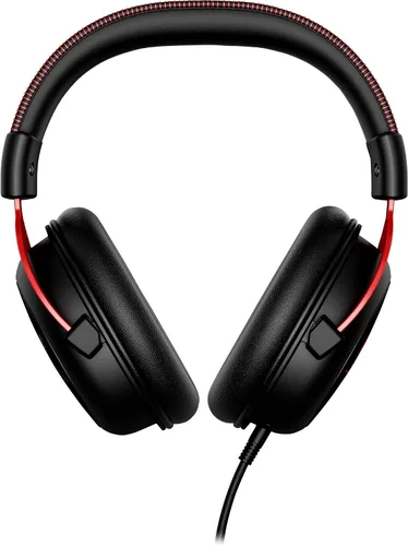 Vista 5 de HyperX Cloud II - Auriculares para juegos, sonido envolvente 7.1, almohadillas de espuma viscoelástica, marco de aluminio duradero, micrófono