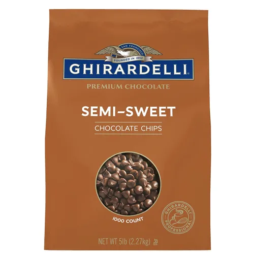 Vista 4 de Ghirardelli Chocolate Company - Chips semidulces 1000 por libra, bolsa de 5 libras (paquete de 1)