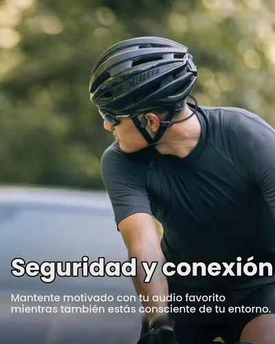 Vista 3 de SHOKZ OPENRUN Auriculares inalámbricos Bluetooth de conducción ósea - Negro
