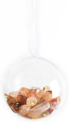 Vista 9 de YGLINE Adornos de cristal para árbol de Navidad, cuentas de cristal, adornos de bola, adorno de piedras preciosas para decoración de árbol de Navidad
