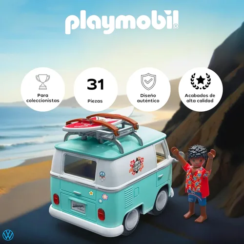 Vista 2 de Playmobil X Volkswagen T1 Camper