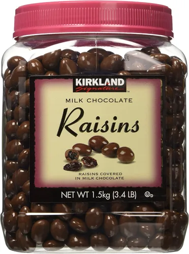 Vista 6 de Kirkland Pasas cubiertas de chocolate Signature 3.4 lbs