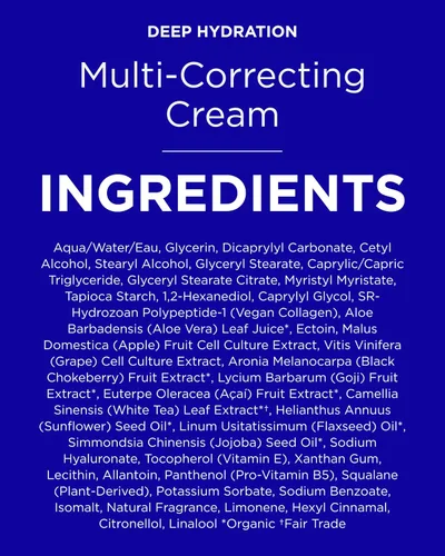 Vista 9 de Andalou Naturals Crema hidratante facial de hidratación profunda, crema multicorrectora, cuidado diario de la piel con ácido hialurónico, colágeno