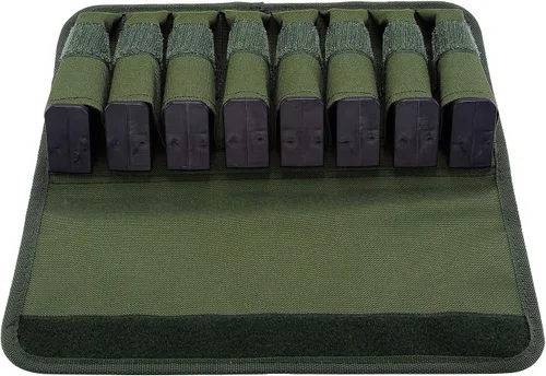 Vista 6 de Raiseek Molle 8 Mag Pouch con tapa, bolsa de almacenamiento para cargador de pistola