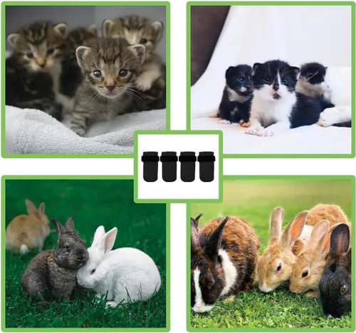 Vista 7 de 4 guantes para gatos para evitar arañazos, zapatos de malla transpirable para gatos, guantes ajustables antiarañazos para gatos, adecuados para Negro