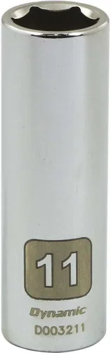 Vista 11 de Herramientas Dinámicas d003204 1/4" Drive 6 Punto Metric Socket con 4 mm Deep de longitud
