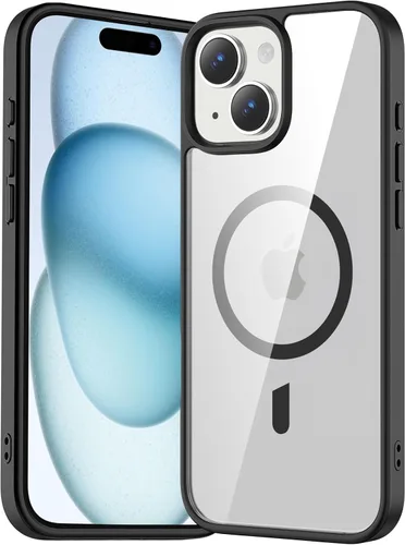 Vista 69 de Funda transparente para iPhone 11 con protector de pantalla, compatible con Magsafe, antiamarilleo, protección de grado militar, a prueba de golpes