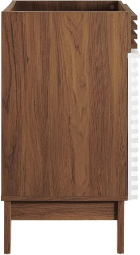 Vista 123 de Modway Render 23.5" tocador de baño en nogal (lavabo no incluido)