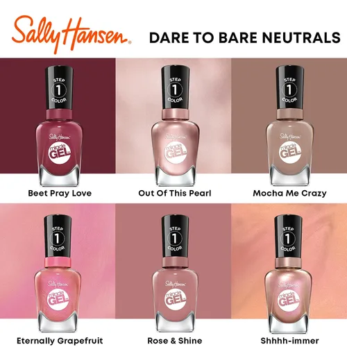 Vista 4 de Sally Hansen Miracle Gel - Esmalte de uñas, Shade Terra-Coppa 189 (el embalaje puede variar)