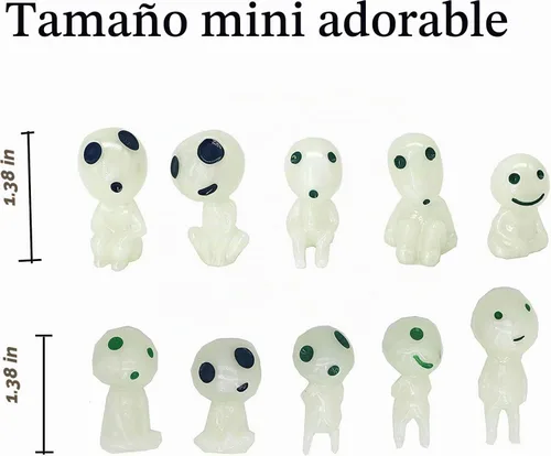 Vista 6 de Accesorios de jardín de hadas, rellenos de huevos de Pascua que brillan en la oscuridad, decoración de extraterrestres en miniatura para micro
