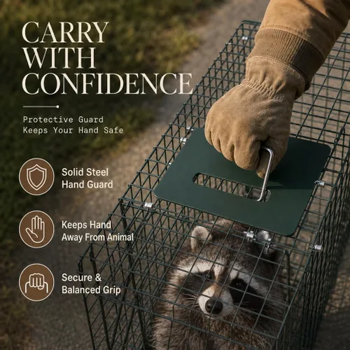 Vista 4 de Humane Way Recon 32 en trampa para animales vivos para mapache, gato