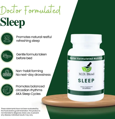 Vista 3 de Suero para ojos Sleep + Plant Suplemento natural con L-teanina, Ashwagandha, magnesio, raíz de valeriana, melatonina, fórmula que no forma hábito