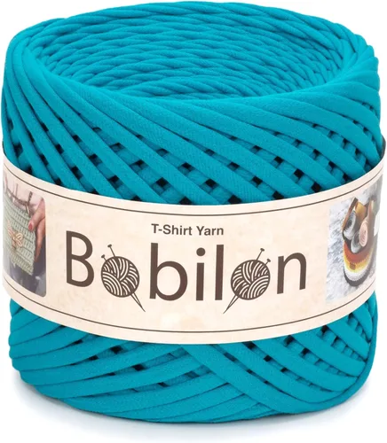 Vista 36 de Hilo de camiseta de algodón de 5 a 0.276 in, 328.1 ft / 110 yardas, para ganchillo, tejido y macramé, ártico 100% cotton t shirt yarn for crochet