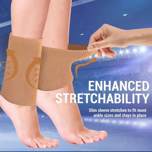 Vista 4 de Kami-So Tobillera de gel para patinaje artístico para mujer Soporte de tobillo para patinadores sobre hielo Protege contra la fricción