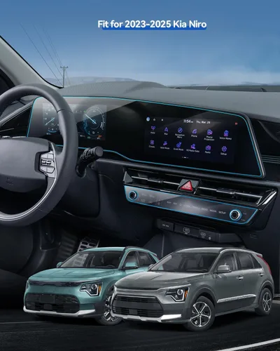 Vista 2 de 4 unidades de protector de pantalla para coche para 2023 2024 2025 Kia Niro SG2 Accesorios Pantallas panorámicos duales y protector de pantalla