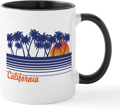 Vista 28 de CafePress Taza de café de cerámica de 11 oz (11.0 fl oz) de San Francisco Blanco - Taza San Francisco