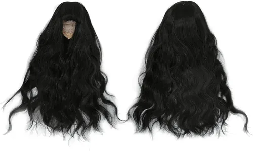 Vista 6 de Peluca de muñeca de 1/6, suave al tacto, recortable, resistente al calor, articulada, peluca de muñeca con flequillo, accesorios de decoración