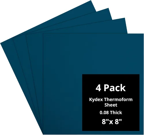 Vista 123 de Kydex Sheets - Solid Color DIY Kit for Crafting Holsters, Sheaths, and Mag Pouches - (8x8, 8x12, 12x12), Premium Thermoform Sheets - Thick, Durable