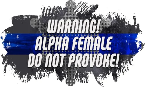 Vista 2 de Makoroni – ADVERTENCIA ALPHA FEMENINA NO PROVOKE! Police policía policía – 11 oz única taza de café, taza de café