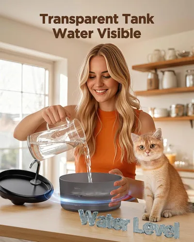Vista 6 de Fuente de agua para gatos de interior: fuente de agua para mascotas - Fuente automática de agua para gatos - Dispensador de agua tipo grifo