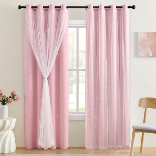 Vista 20 de XiDi - Cortinas para decoración de dormitorio Beige34/54/1