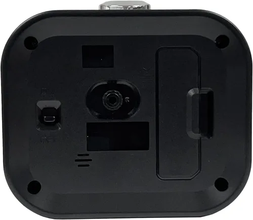 Vista 3 de SEIKO Kyoda - Reloj despertador para dormitorio, color negro metálico