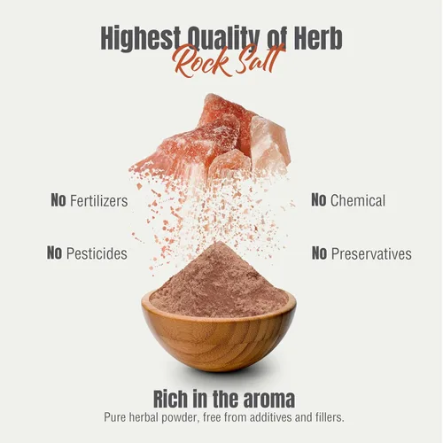 Vista 7 de HerbsForever Polvo de sal de roca del Himalaya: esencial, oligoelementos ricos, aromatizantes, condimentos para carnes y verduras, conservante