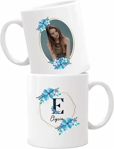 Vista 15 de Taza de café con nombre personalizado, regalo para mamá, esposa, novia, tazas personalizadas para mujeres con letra personalizada del alfabeto, taza