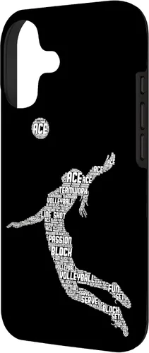 Vista 2 de Funda para iPhone 17 de voleibol para adolescentes y mujeres