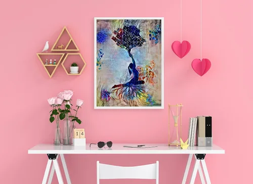 Vista 8 de Yoga Art, Motivational Watercolor Print, Yogi Poster, Yoga Pose Yoga Print, Yoga Woman Yoga Studio, Yogi Girl Wall Decor Yogi Gift
