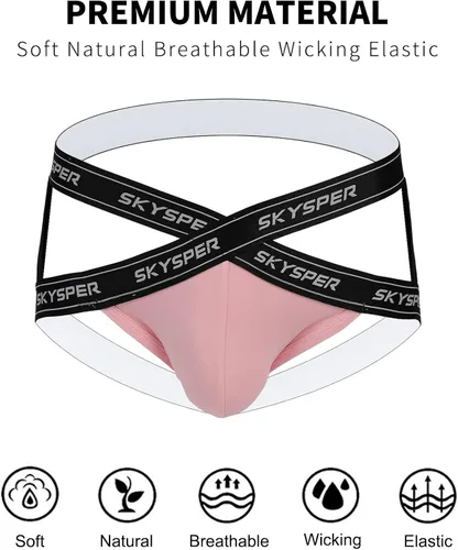 Vista 4 de SKYSPER Correa atlética para hombre con correa para hombre, ropa interior sexy