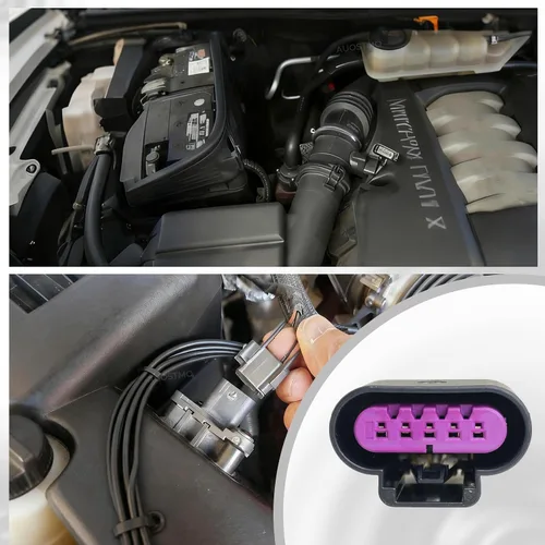 Vista 5 de Conector de sensor de flujo de aire masivo (MAF) de 5 vías, OE 645-500 / PT2785 / 13585858, compatible con Silverado/Sierra Hybrid