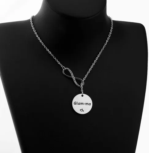 Vista 4 de ENSIANTH Collar de abuela Lariat Y - Regalo de cumpleaños de joyería familiar