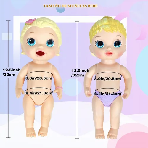Vista 7 de ARTST Alive - Ropa de bebé, 7 juegos de ropa de muñeca de bebé, accesorios de vestido, traje de baño para muñecas de 10 a 12 pulgadas, niñas