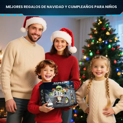 Vista 3 de Kit de construcción de robot STEM con control remoto para niños de 6 a 13 años, juguetes técnicos robóticos de codificación, regalos de cumpleaños