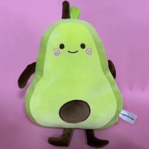 Vista 6 de Gianthairball Peluche de aguacate, almohada de comida linda divertida fruta tiro almohadas de peluche 17.7