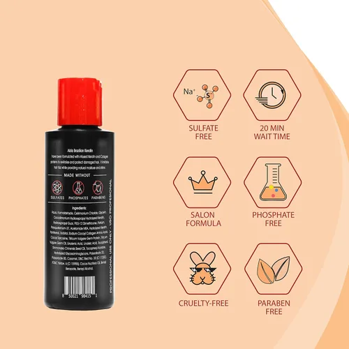 Vista 7 de Alda Chocolate - Sistema de alisado permanente con queratina brasileña (4.0 fl oz)