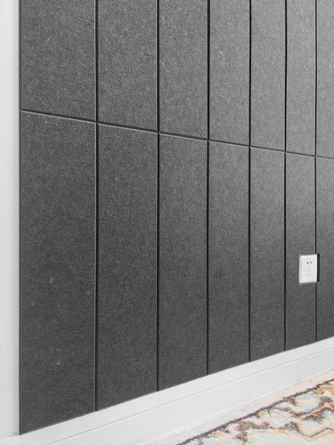 Vista 16 de Paneles acústicos cuadrados de 11.18 pulgadas, paquete de 12 paneles de pared que absorben el sonido, azulejos decorativos de fieltro insonorizados