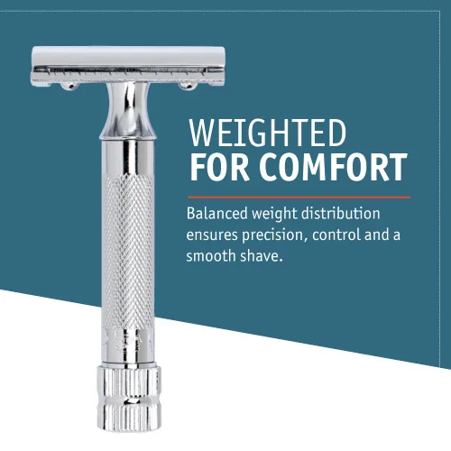 Vista 7 de MERKUR MERKUR Short Handle Safety Razor with 10 blades Cromo