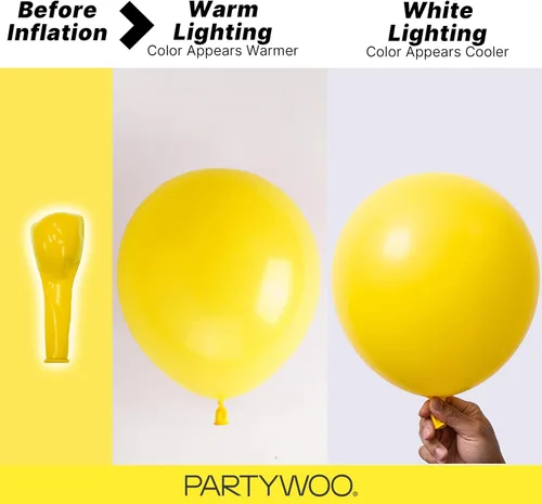 Vista 349 de PartyWoo 50 globos de látex color piel albaricoque, globos de helio boho de Albaricoque-f05