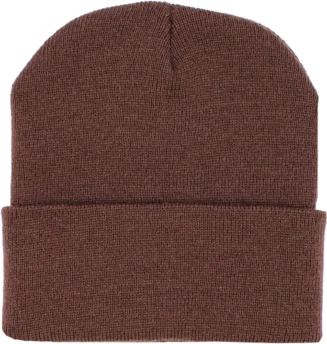Vista 26 de KBETHOS Made in USA - Gorro de punto acrílico doblado con puños para hombre y mujer, color liso, unisex, frío 1. Gorro largo sólido negro