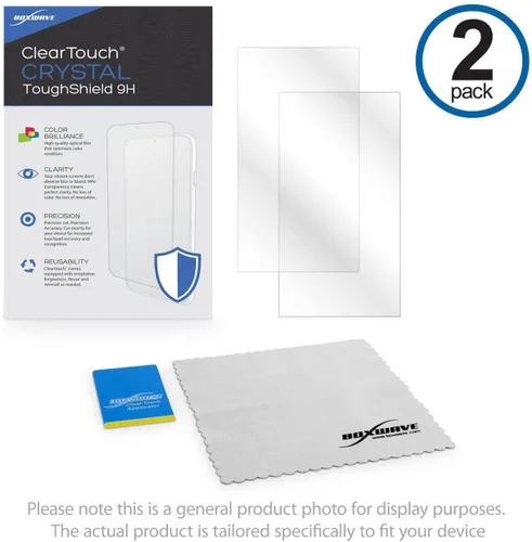 Vista 6 de BoxWave Protector de pantalla compatible con JVC KW-M785BW (6.8 pulgadas), ClearTouch Crystal ToughShield 9H (paquete de 2), protector de pantalla