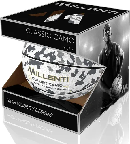 Vista 8 de Millenti Millenti Streetwise Camo Basketball Camuflaje (gris)