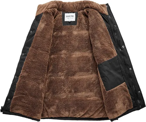 Vista 3 de CROYEE Chaleco acolchado de invierno para hombre con forro de piel suave, sin mangas