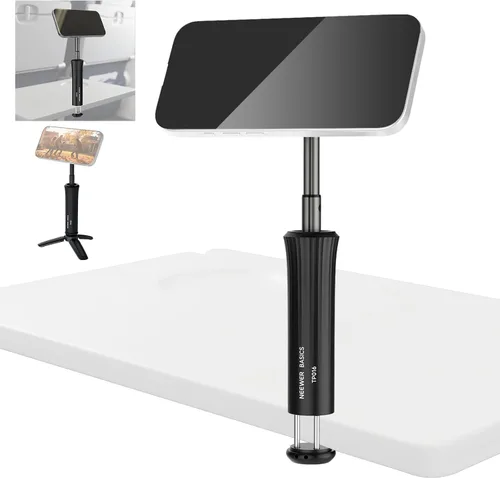 Vista 10 de NEEWER MT010 - Soporte de teléfono celular para escritorio, mesa de oficina ajustable, compatible con iPhone y Samsung para grabación de video