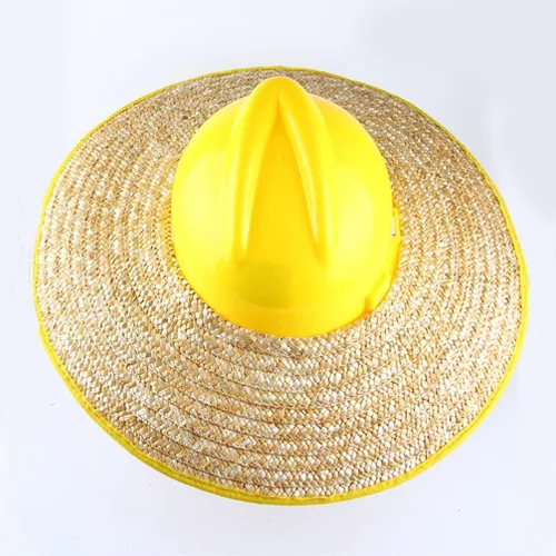 Vista 7 de Mipcase Sombrero duro, sombrero de paja tejida de paja completa, protección de extensión de protección para el sol, visera solar, accesorios