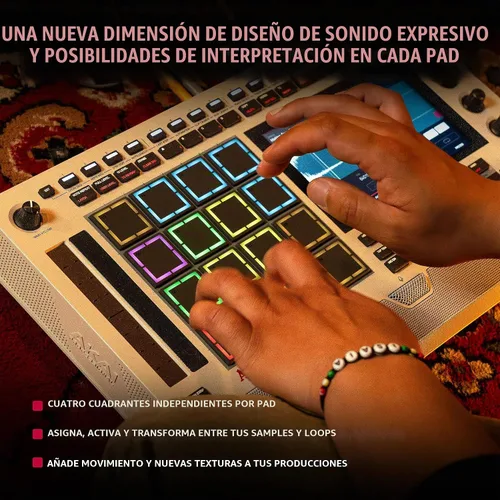 Vista 5 de Akai Professional Centro de producción de música portátil retro MPC Live