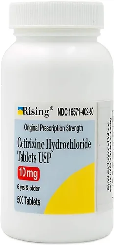 Vista 6 de Rising Pharma - Cetirizina HCL 10 mg - Tabletas anthistamínicas para la alergia estacional- 100 tabletas